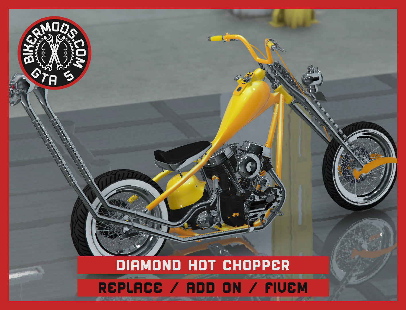 Diamond Hot Chopper (Replace / Add On / FiveM) 212k Poly