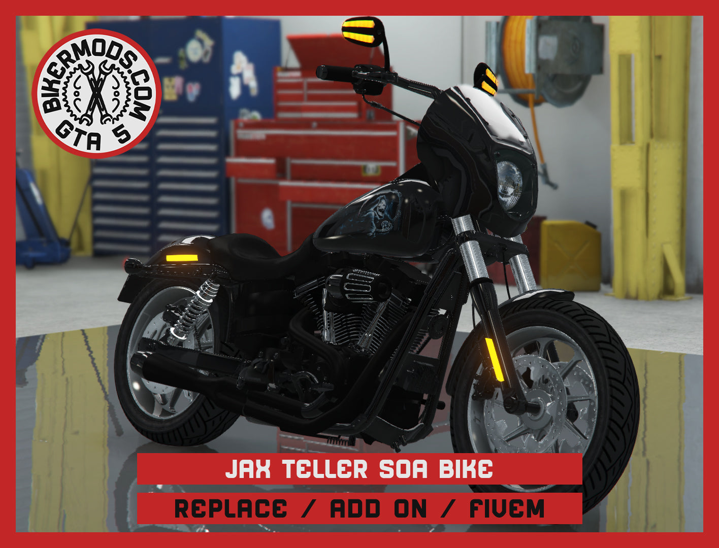 Jax Teller Replica Bike Sons of Anarchy SOA (Replace / Add On / FiveM) 213k Poly