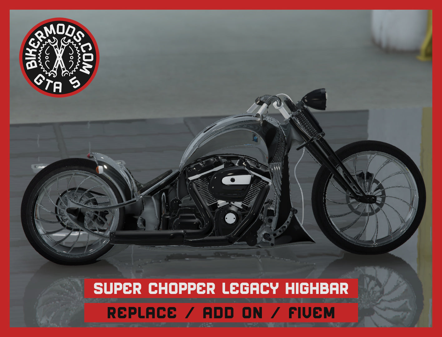 Super Chopper Legacy Highbar (Replace / Add On / FiveM) 307k Poly