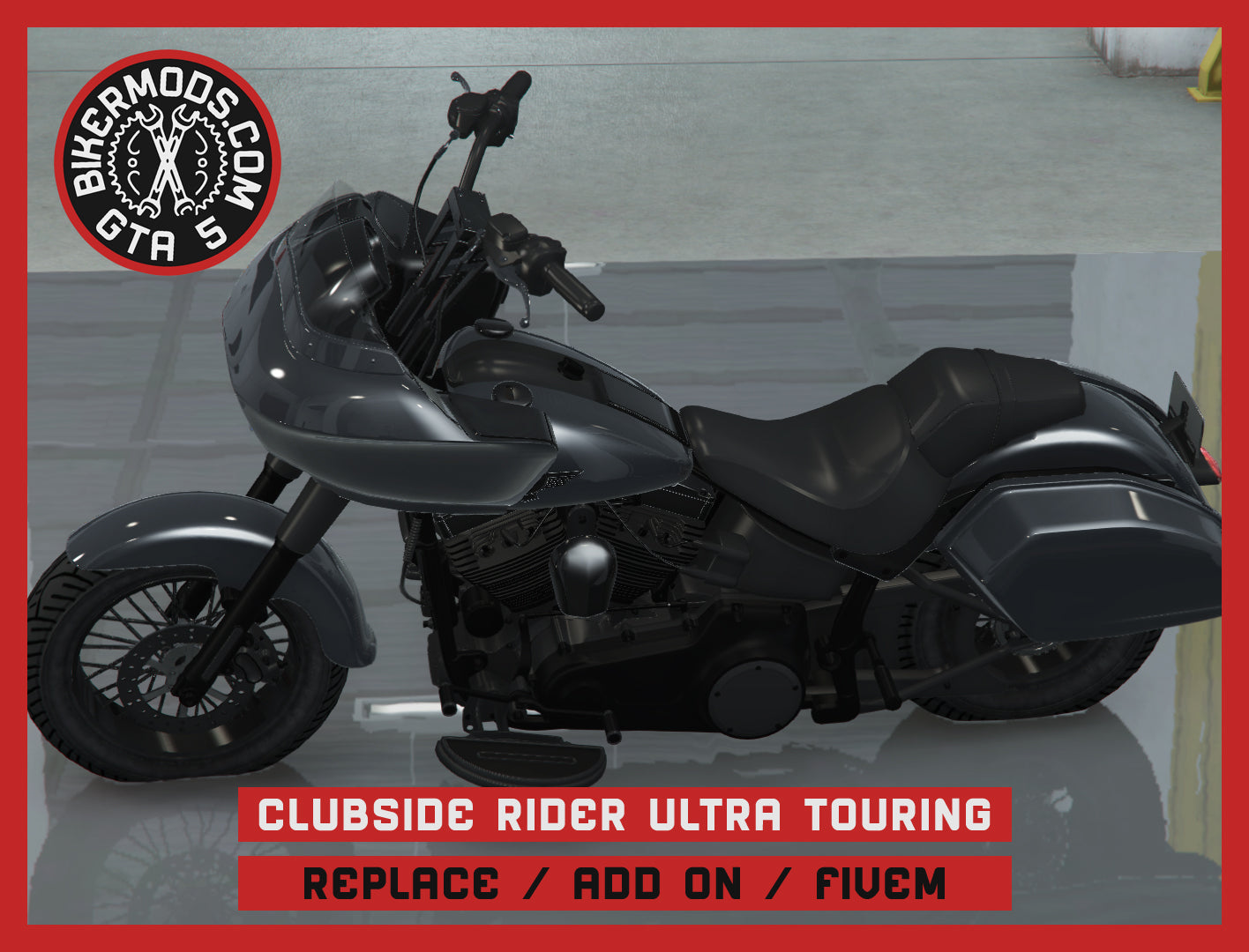 Clubside Rider Ultra Touring (Replace / Add On / FiveM) 139k Poly