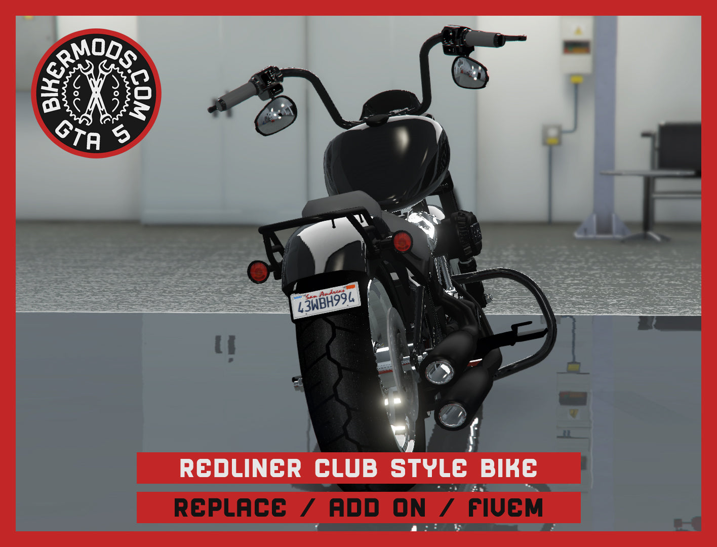 Redliner Club Style Bike (Replace / Add On / FiveM) 242k Poly