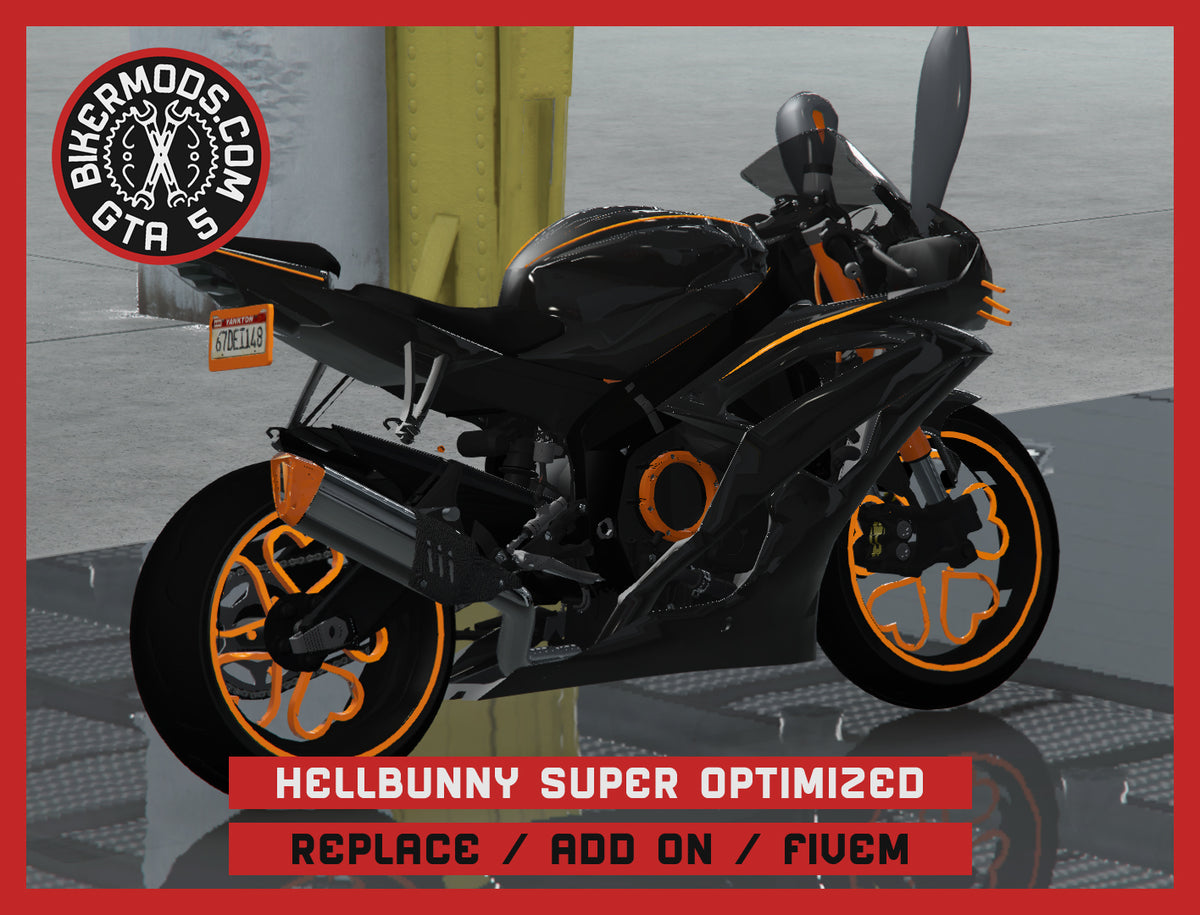 Custom Hellbunny Bike Super Optimized (Replace / Add On / FiveM) 156k Poly