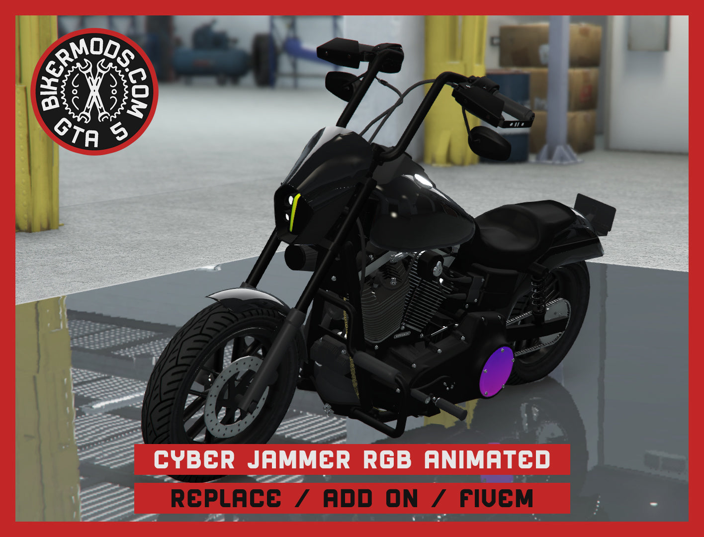 Cyber Demon Jammer - RGB Animated (Replace / Add On / FiveM) 224k Poly