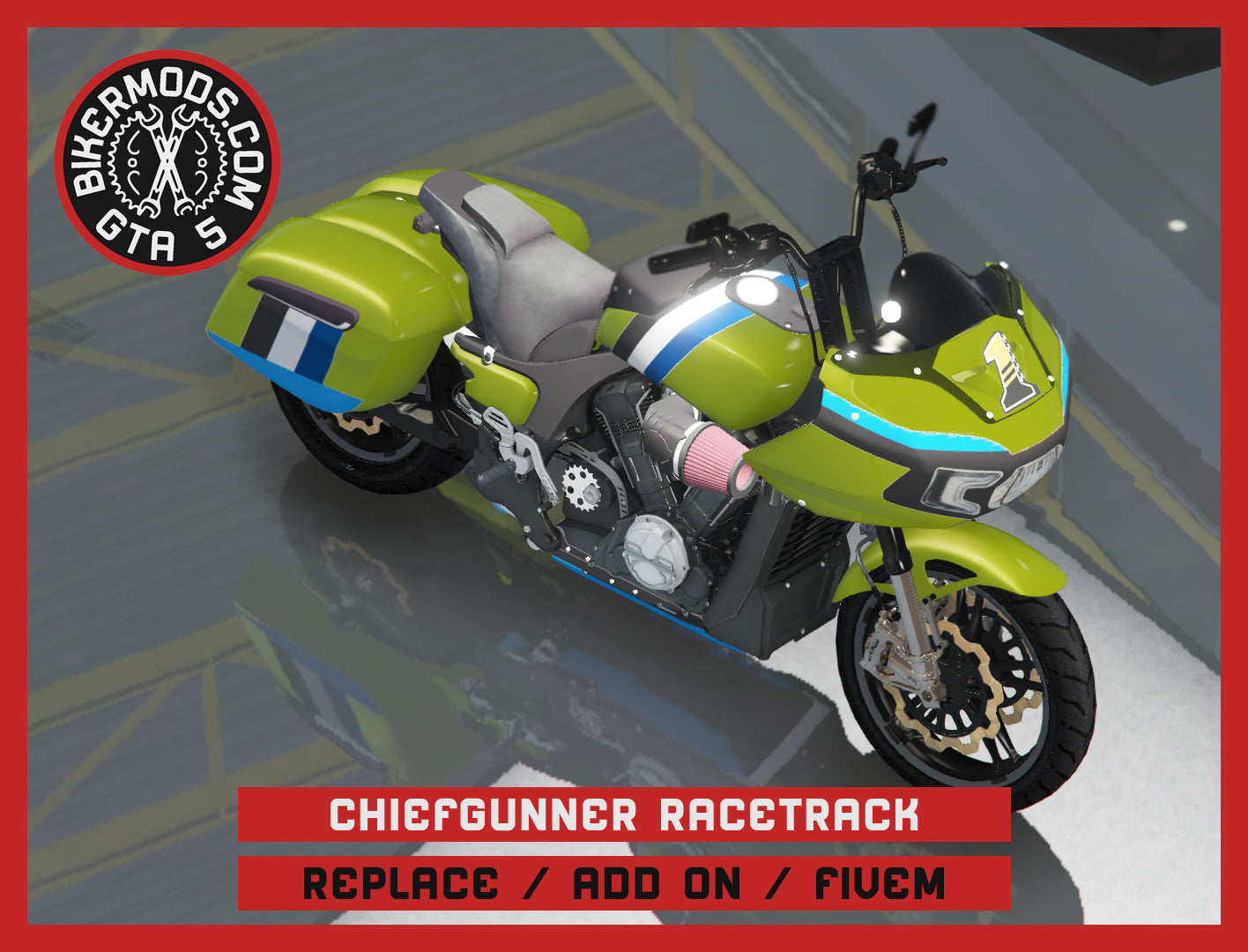 Chiefgunner Racetrack Edition (Replace / Add On / FiveM) 260k Poly