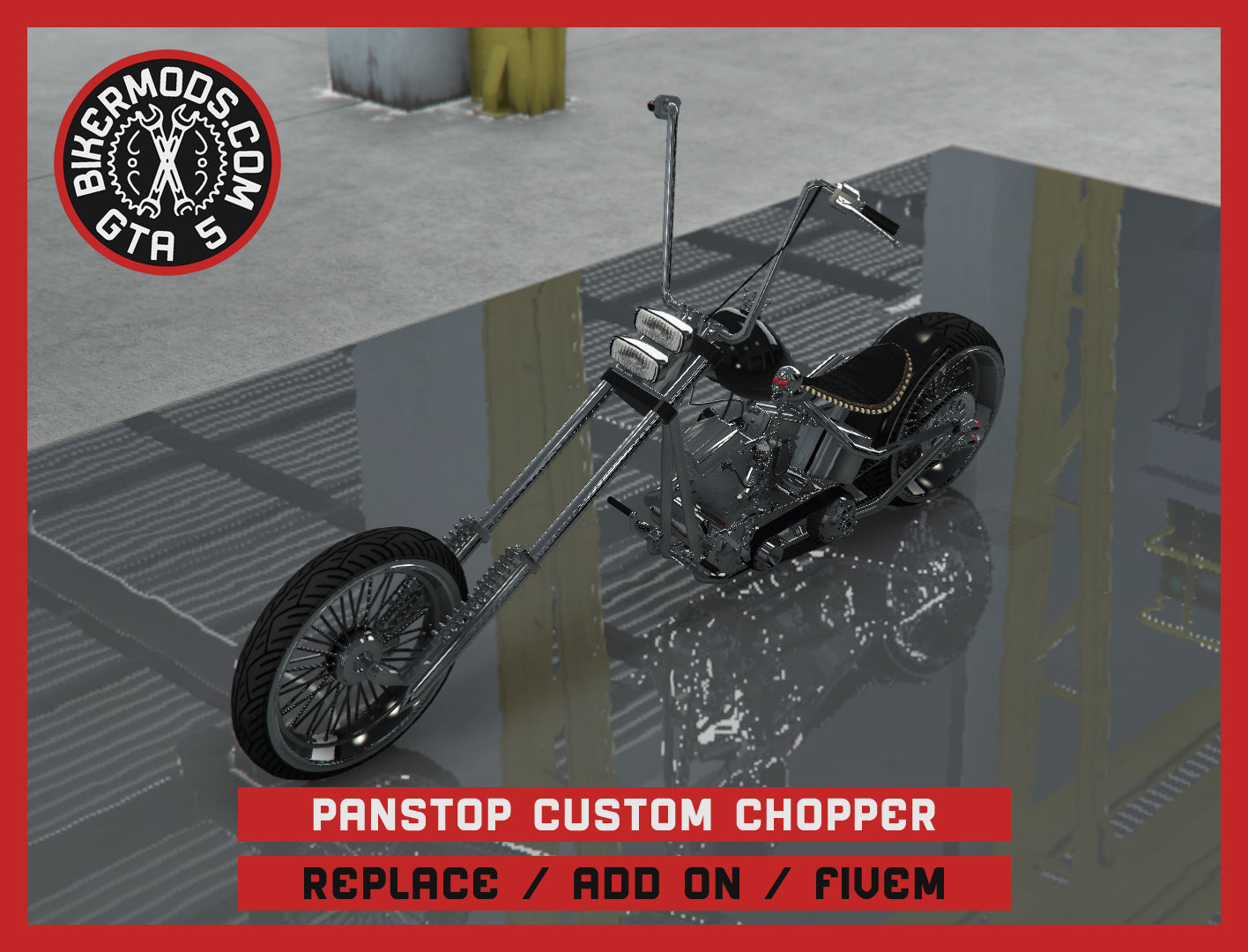 Panstop Custom Chopper (Replace / Add On / FiveM) 200k Poly