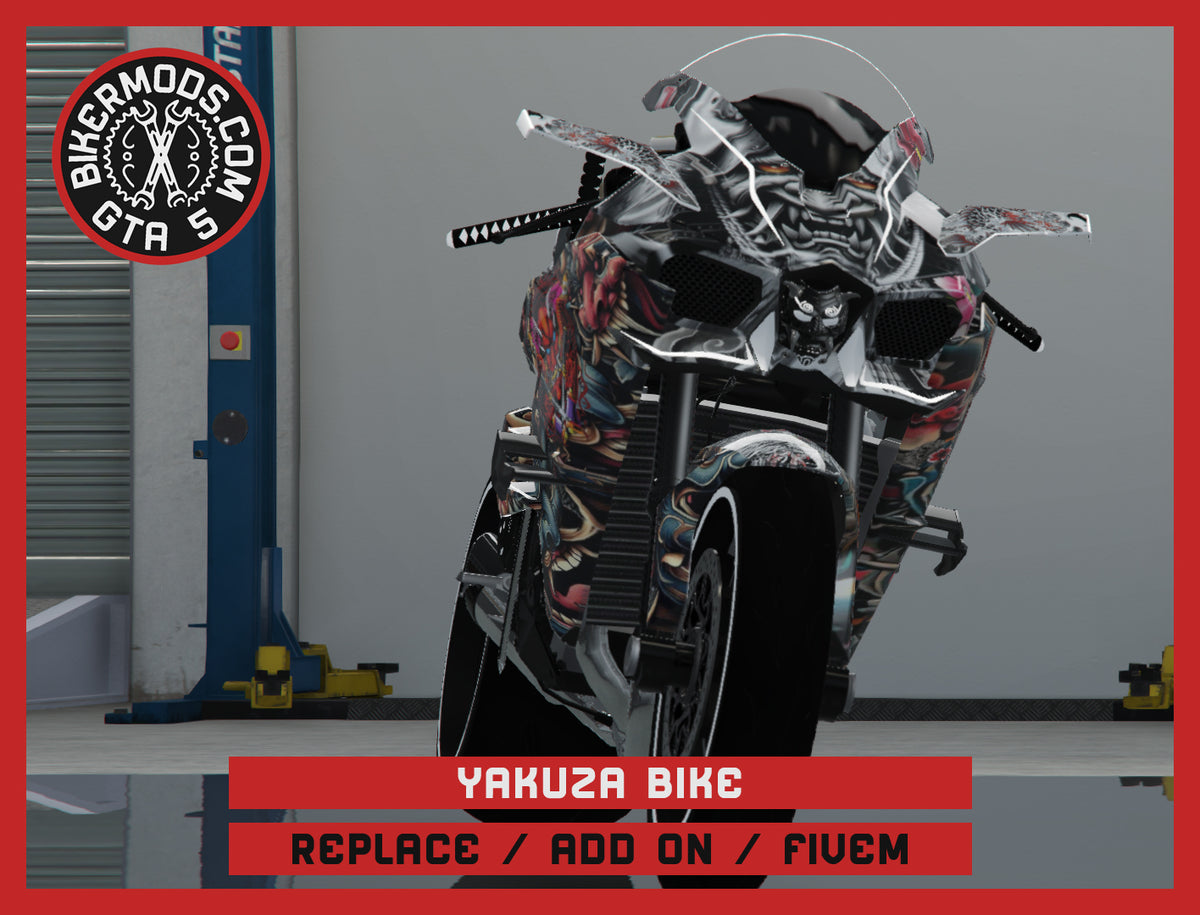 Yakuza Custom Bike (Replace / Add On / FiveM) 226k Poly