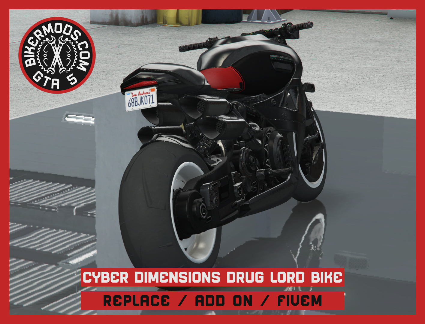 Cyber Dimensions Drug Lord Bike (Replace / Add On / FiveM) 81k Poly
