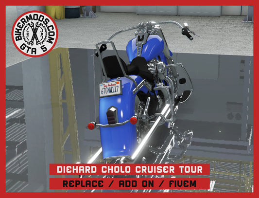 Diehard Cholo Cruiser Touring (Replace / Add On / FiveM) 251k Poly