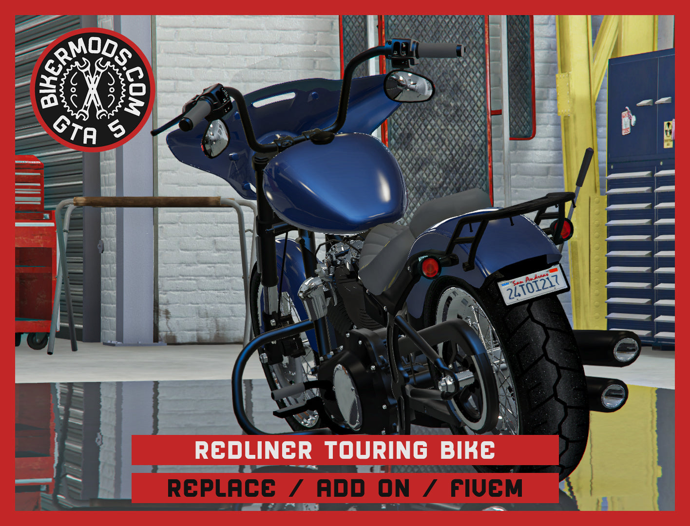 Redliner Touring Bike (Replace / Add On / FiveM) 248k Poly