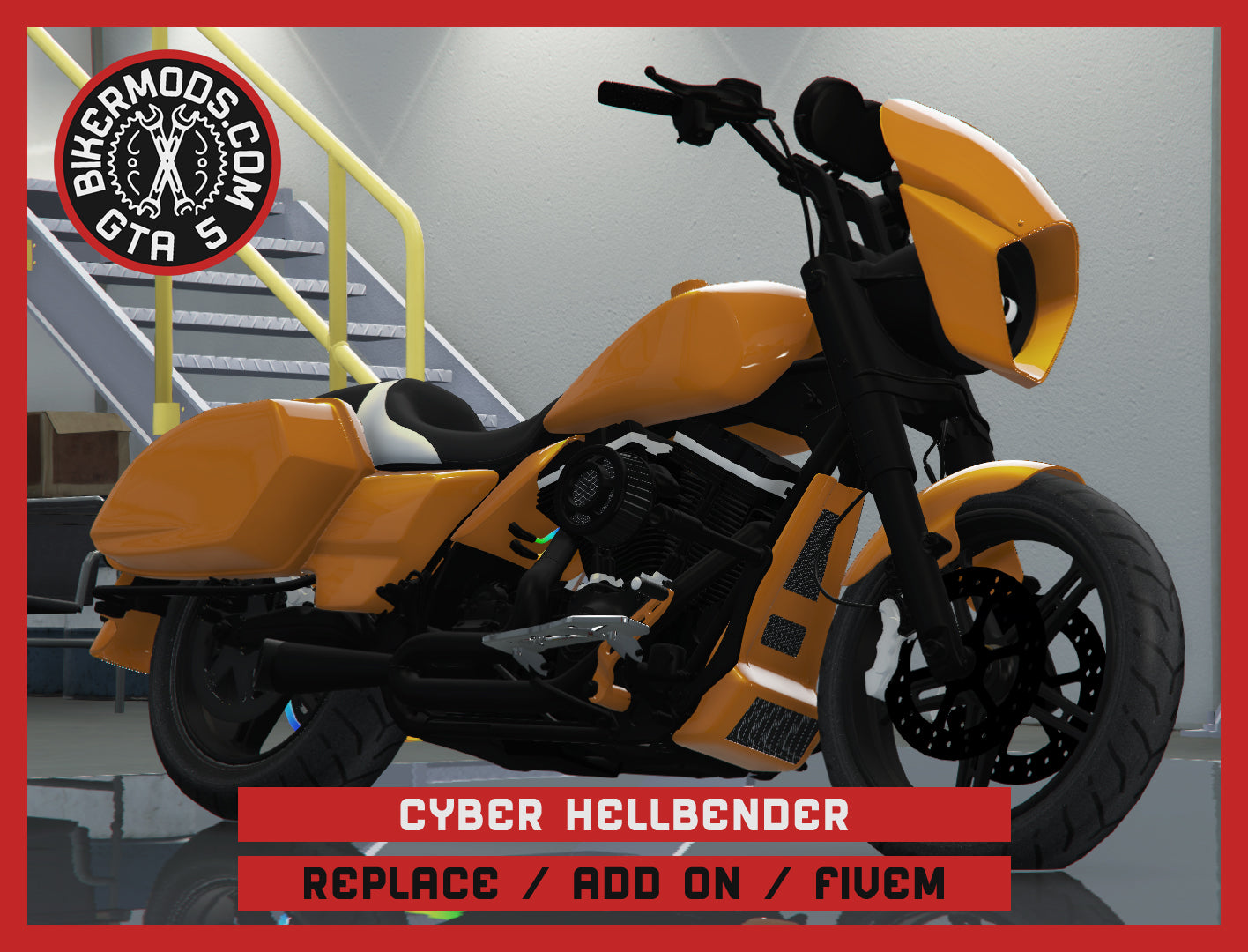 Cyber Hellbender (Replace / Add On / FiveM) Animated RGB Lights 301k Poly