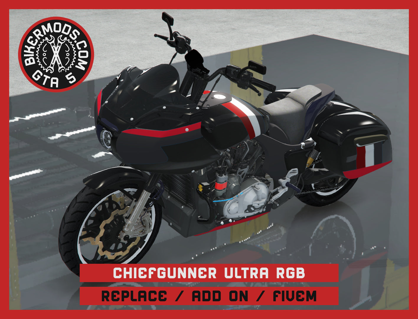 Chiefgunner Ultra - RGB Animated Parts (Replace / Add On / FiveM) 333k Poly