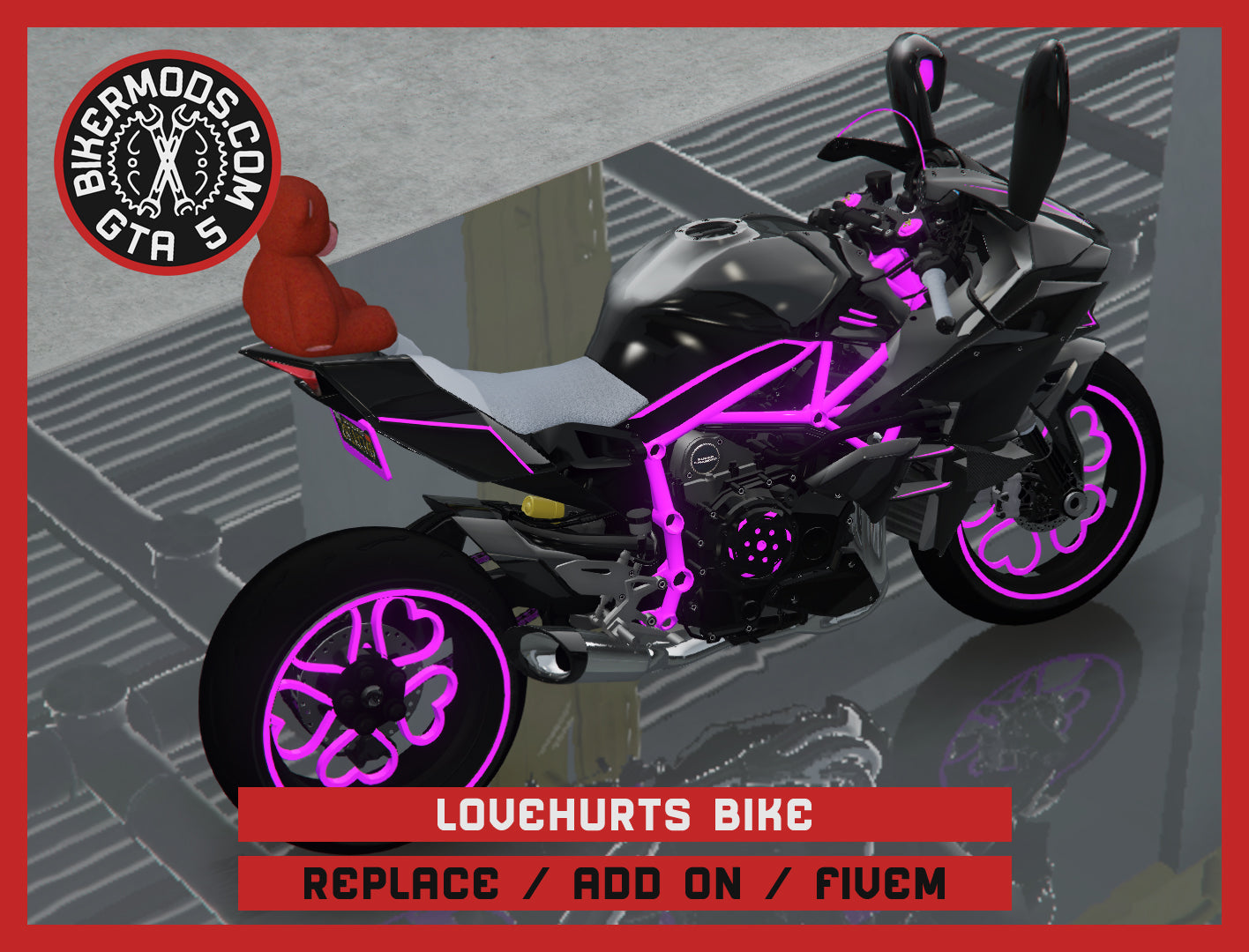 Lovehurts Bike (Replace / Add On / FiveM) 209k Poly
