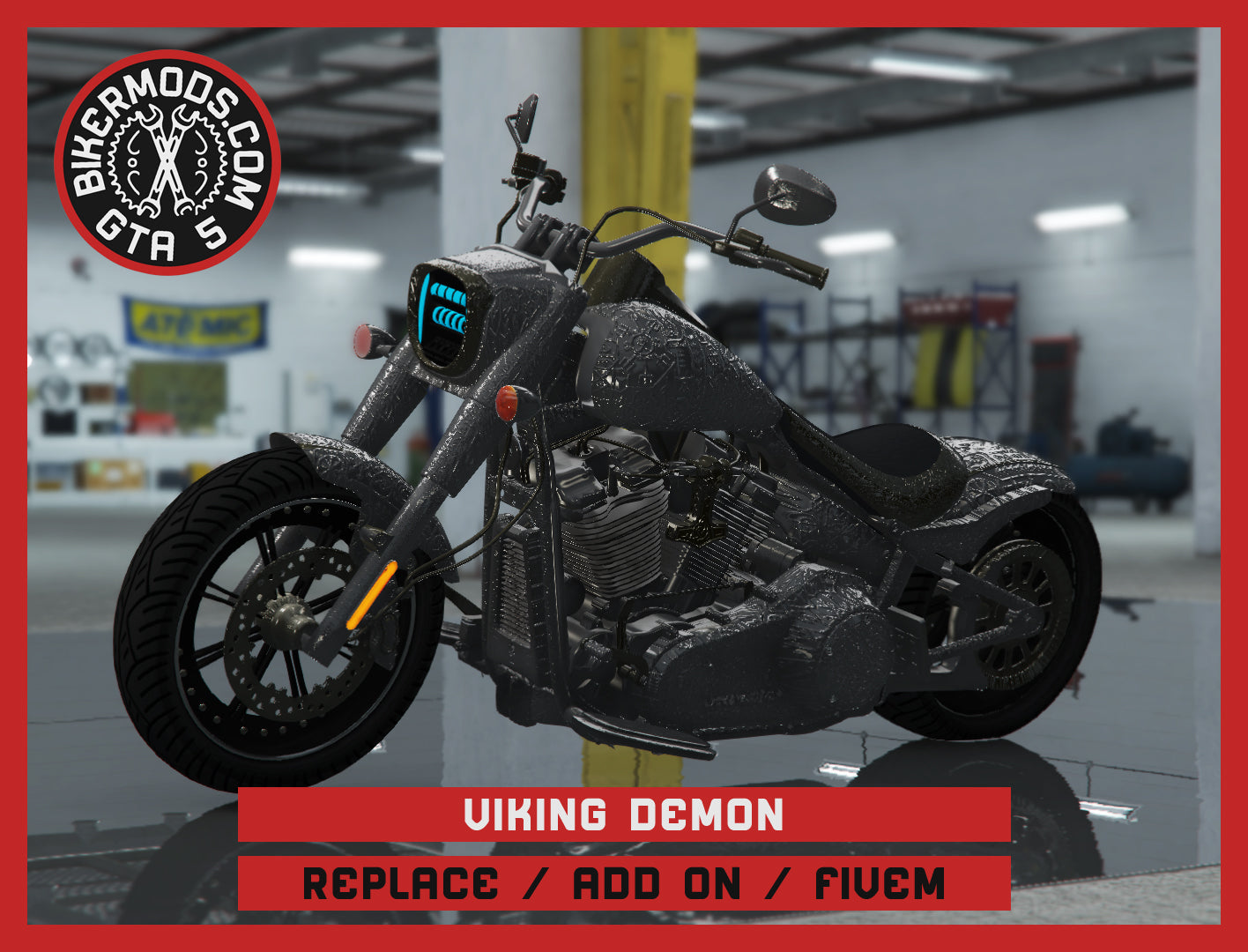 Viking Chrome Demon (Replace / Add On / FiveM) 236k Poly