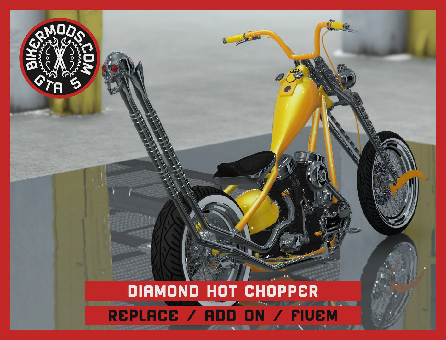 Diamond Hot Chopper (Replace / Add On / FiveM) 212k Poly