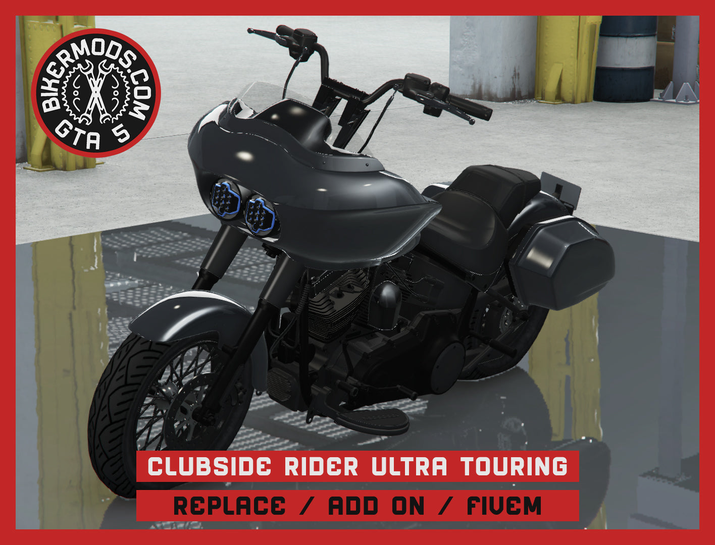 Clubside Rider Ultra Touring (Replace / Add On / FiveM) 139k Poly