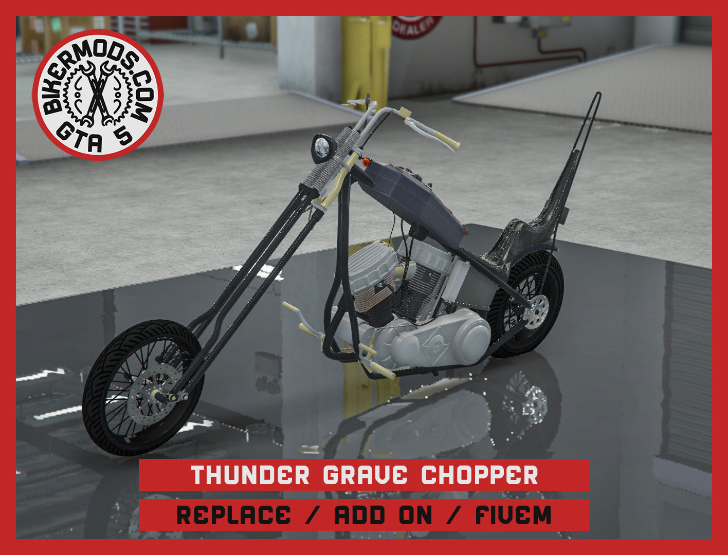 Thunder Grave Chopper (Replace / Add On / FiveM) 231k Poly