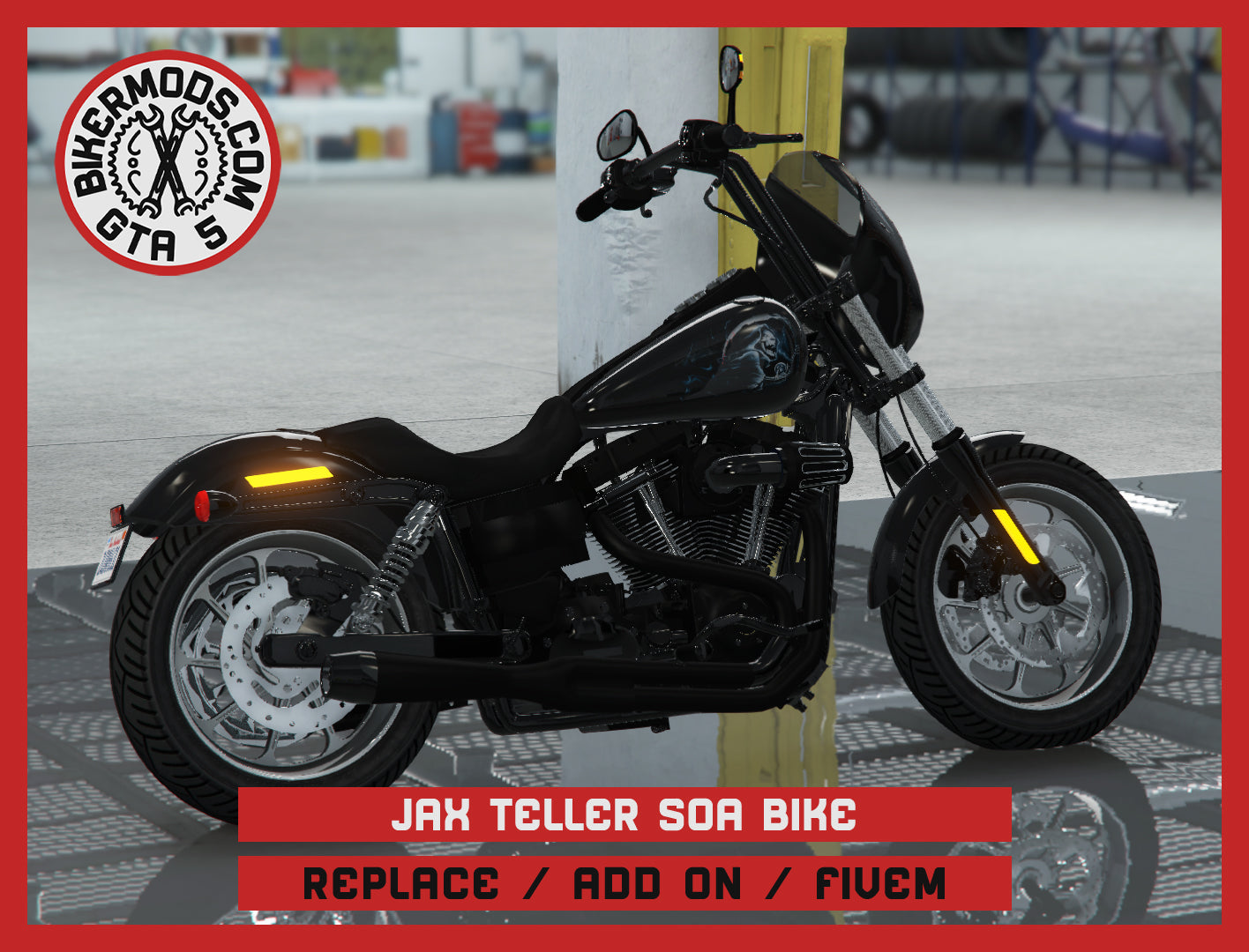 Jax Teller Replica Bike Sons of Anarchy SOA (Replace / Add On / FiveM) 213k Poly