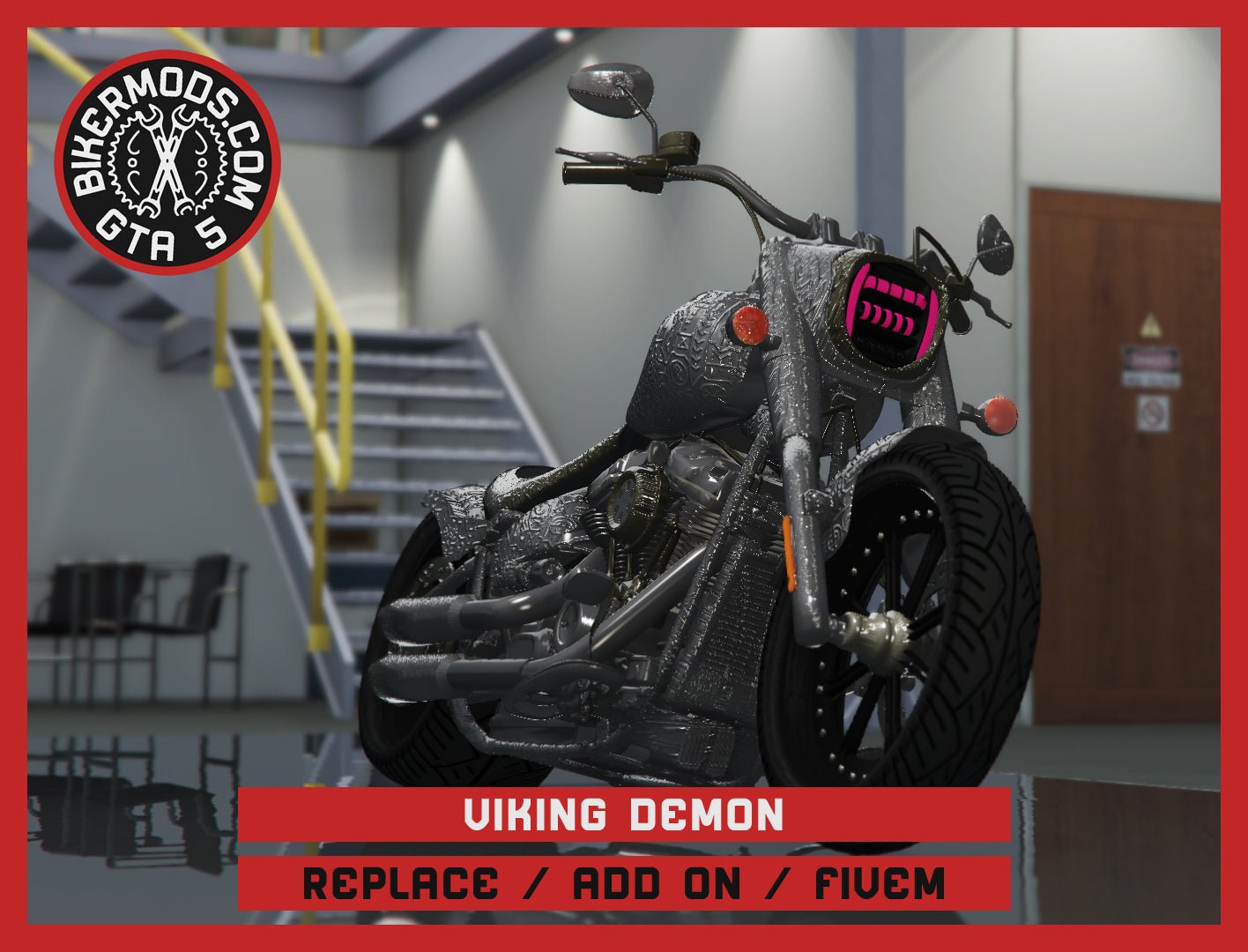 Viking Chrome Demon (Replace / Add On / FiveM) 236k Poly