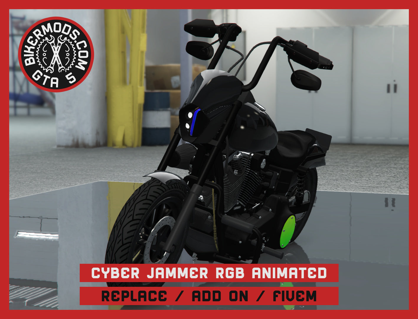 Cyber Demon Jammer - RGB Animated (Replace / Add On / FiveM) 224k Poly