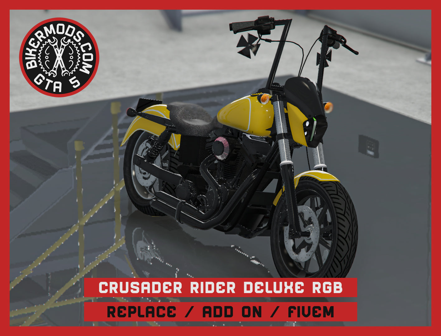Crusader Rider Deluxe Animated RGB (Replace / Add On / FiveM) 135k Poly