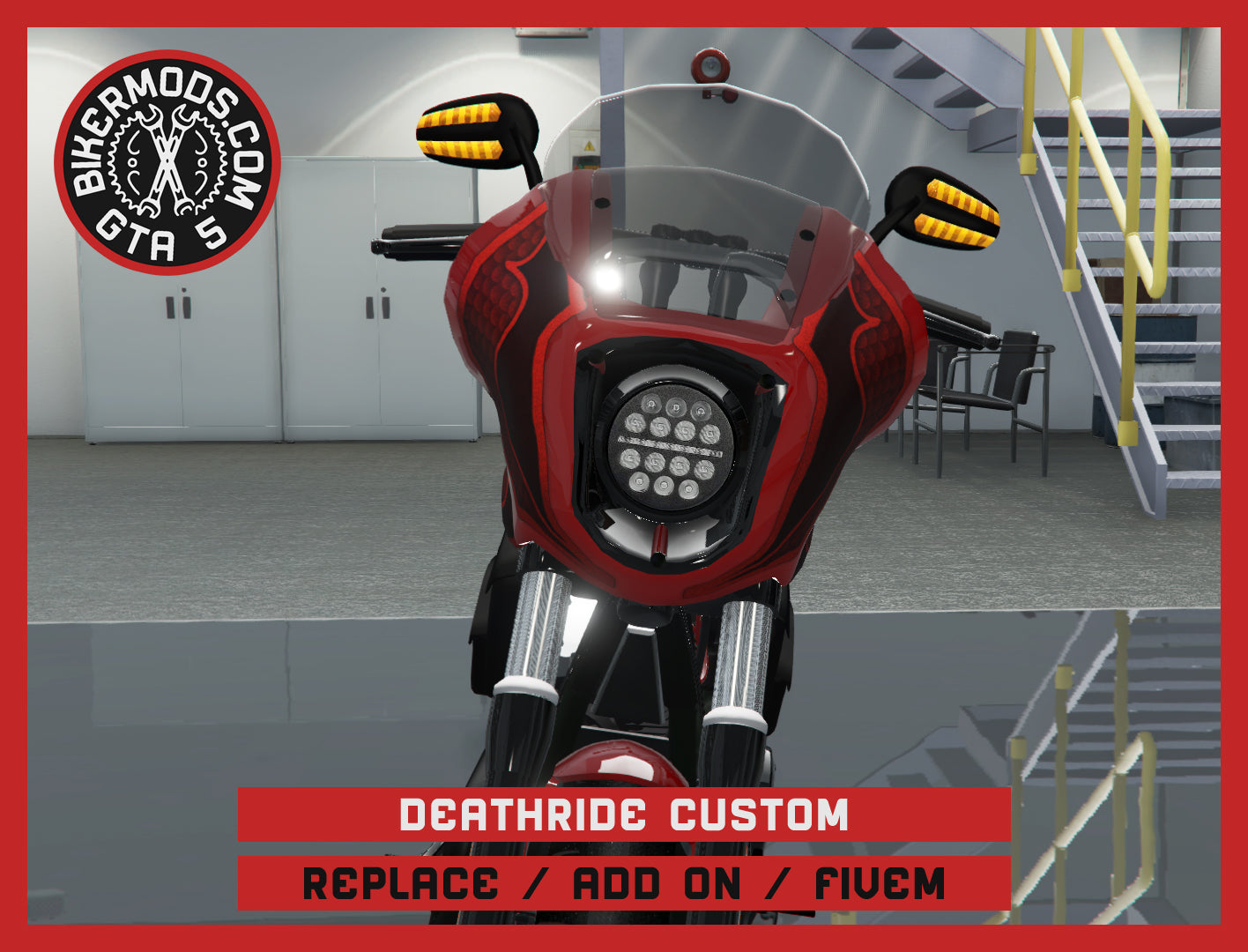 Deathride Custom (Replace / Add On / FiveM) 348k Poly