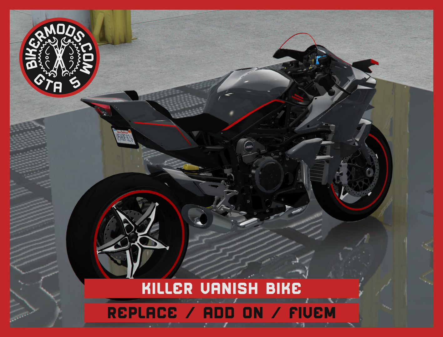Killer Vanish Bike (Replace / Add On / FiveM) 195k Poly
