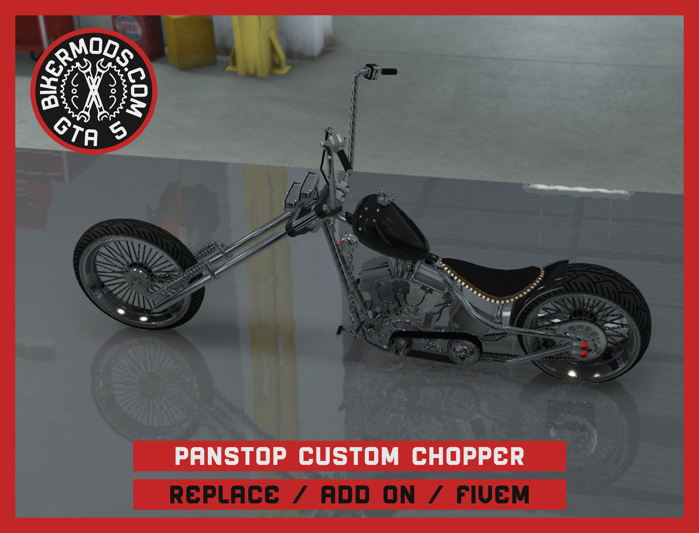 Panstop Custom Chopper (Replace / Add On / FiveM) 200k Poly