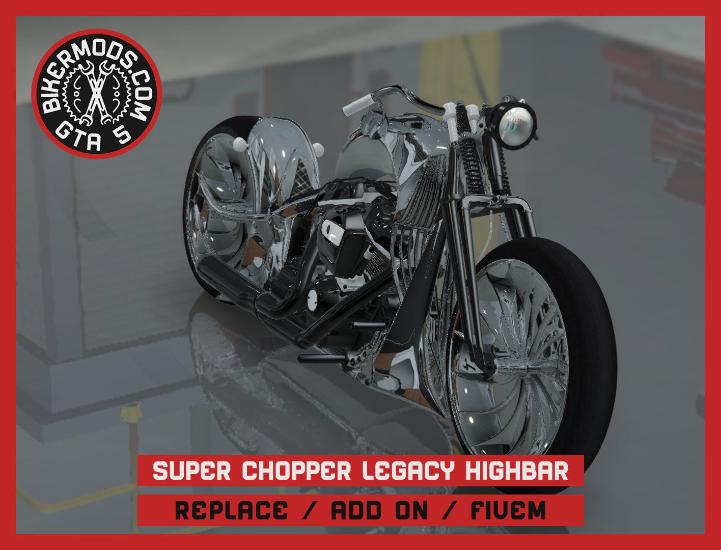 Super Chopper Legacy Highbar (Replace / Add On / FiveM) 307k Poly
