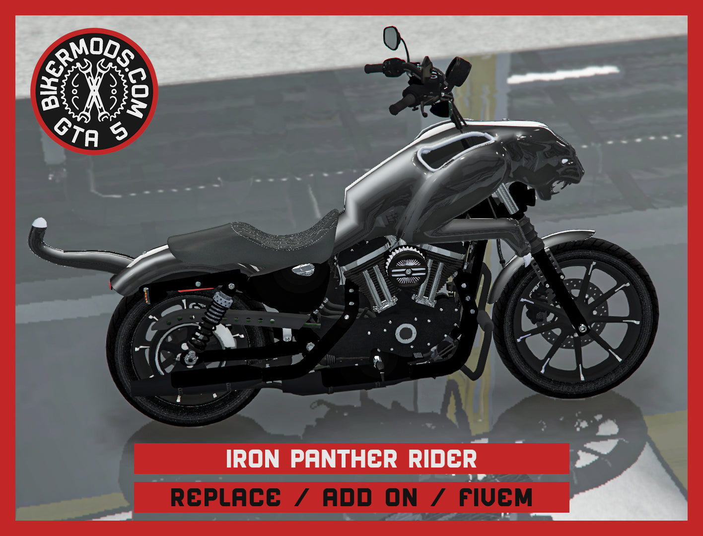 Iron Panther Rider (Replace / Add On / FiveM) 181k Poly