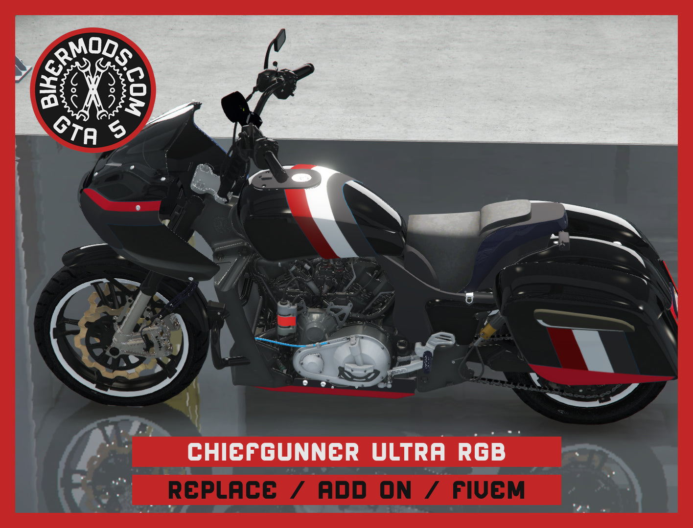 Chiefgunner Ultra - RGB Animated Parts (Replace / Add On / FiveM) 333k Poly