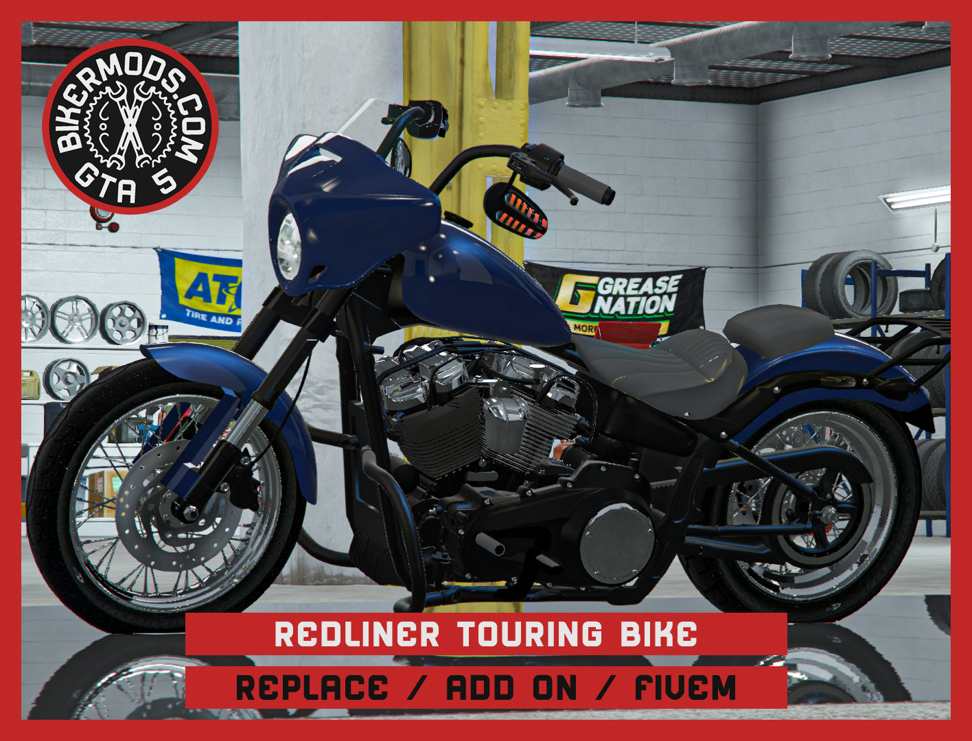 Redliner Touring Bike (Replace / Add On / FiveM) 248k Poly