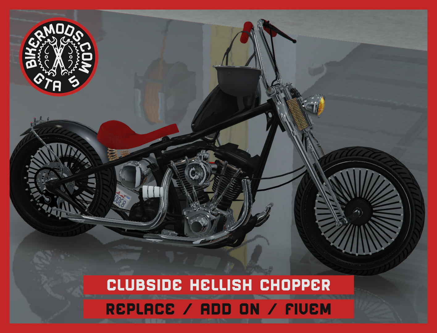 Clubside Hellish Chopper (Replace / Add On / FiveM) 98k Poly