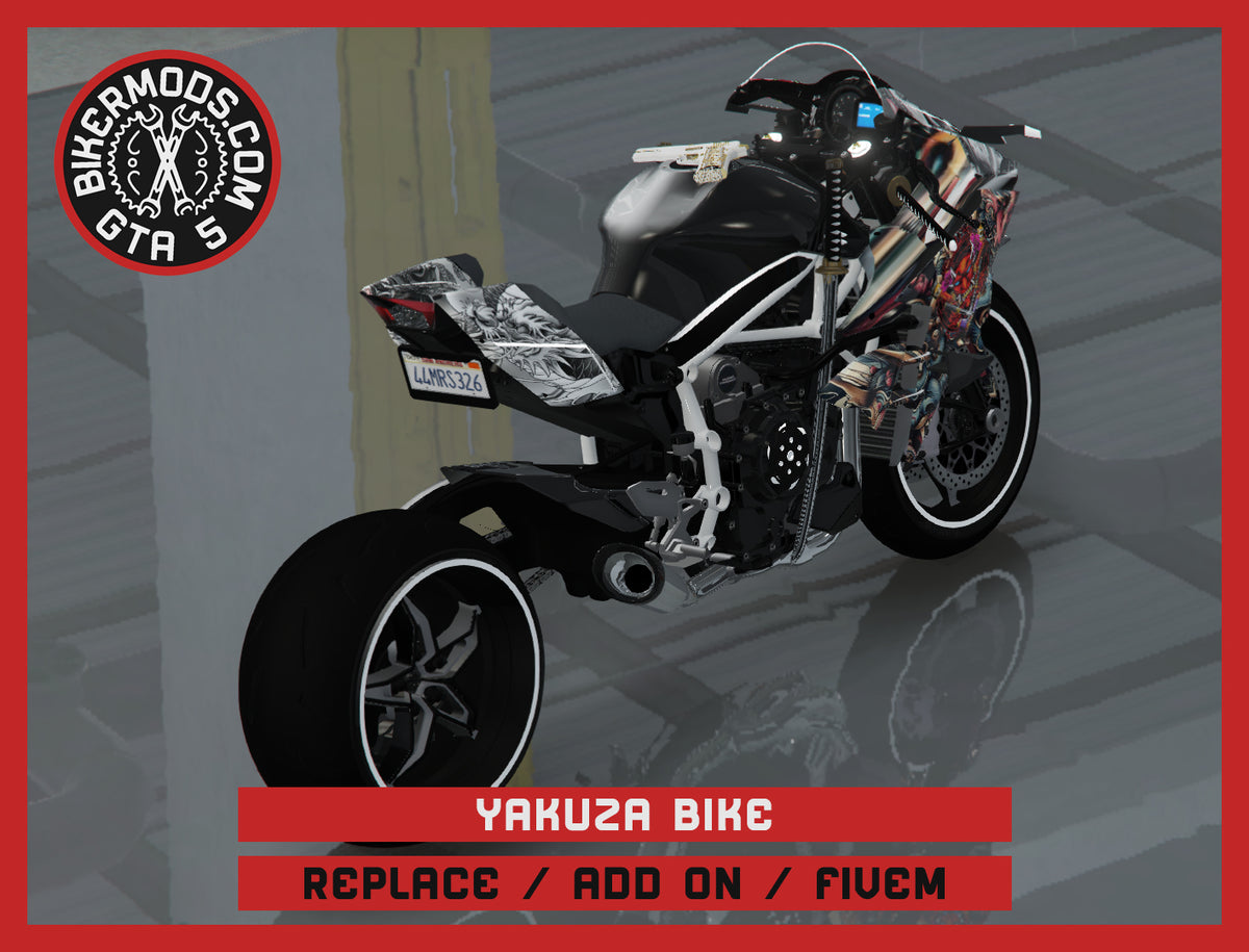 Yakuza Custom Bike (Replace / Add On / FiveM) 226k Poly