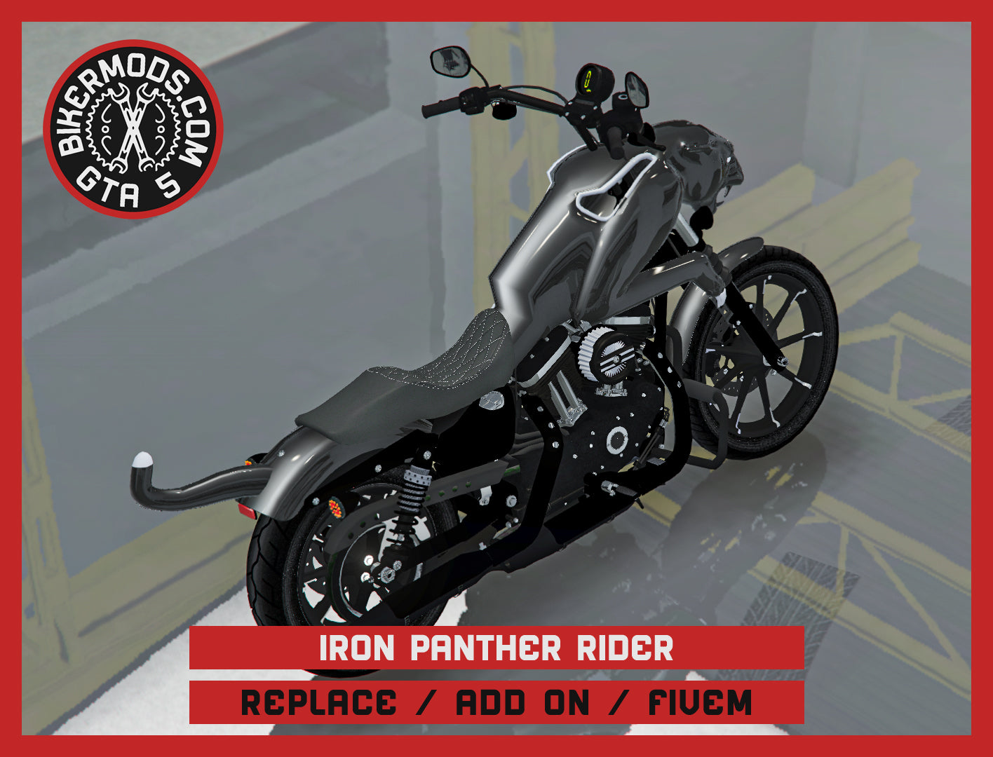 Iron Panther Rider (Replace / Add On / FiveM) 181k Poly