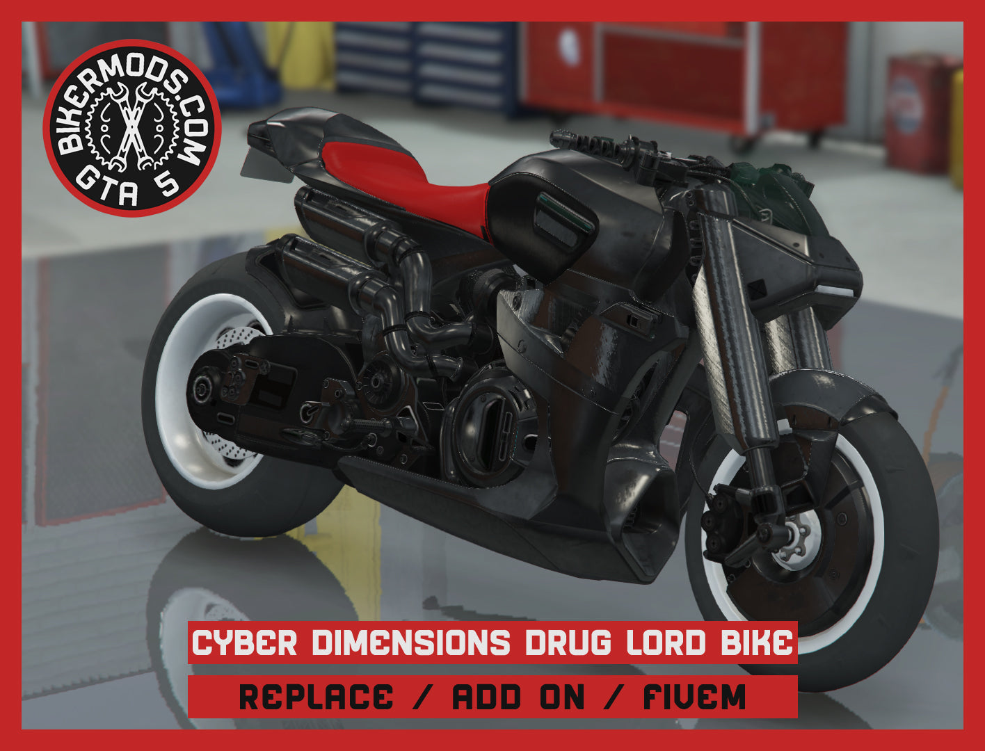 Cyber Dimensions Drug Lord Bike (Replace / Add On / FiveM) 81k Poly
