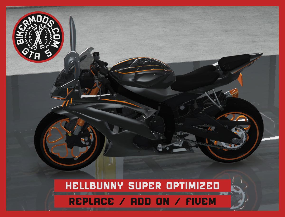 Custom Hellbunny Bike Super Optimized (Replace / Add On / FiveM) 156k Poly