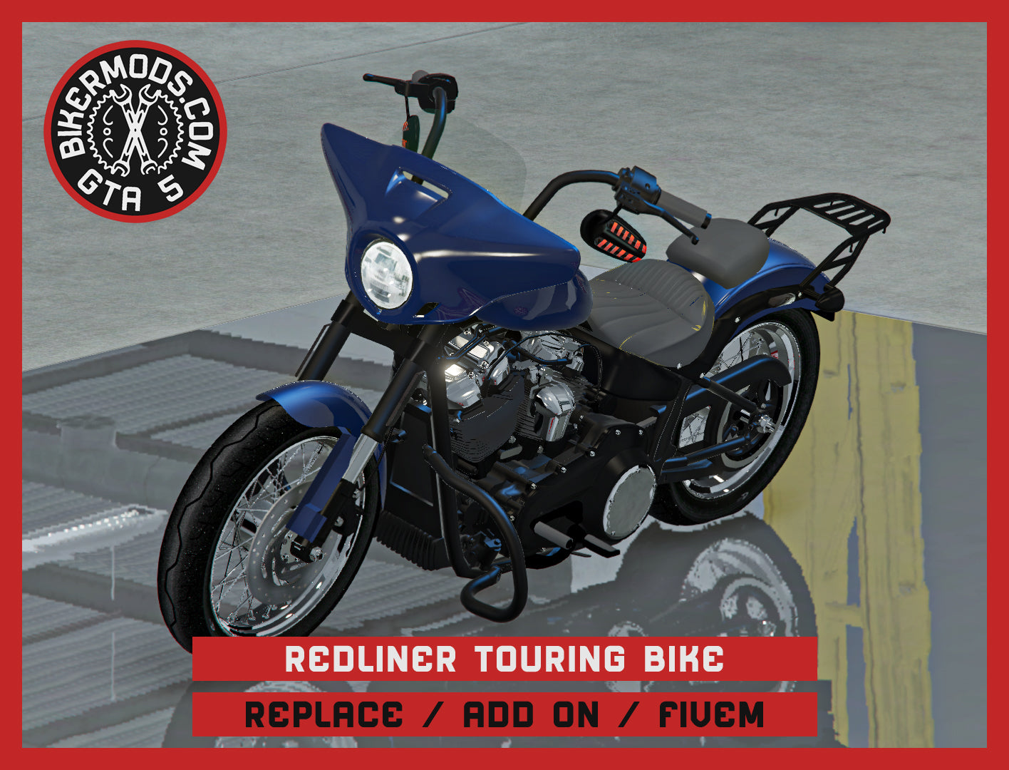Redliner Touring Bike (Replace / Add On / FiveM) 248k Poly