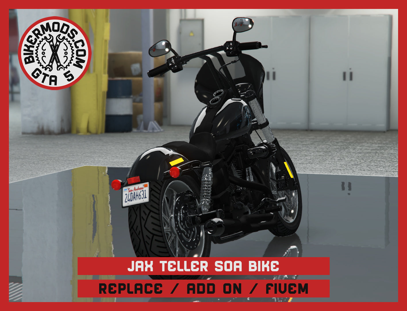 Jax Teller Replica Bike Sons of Anarchy SOA (Replace / Add On / FiveM) 213k Poly