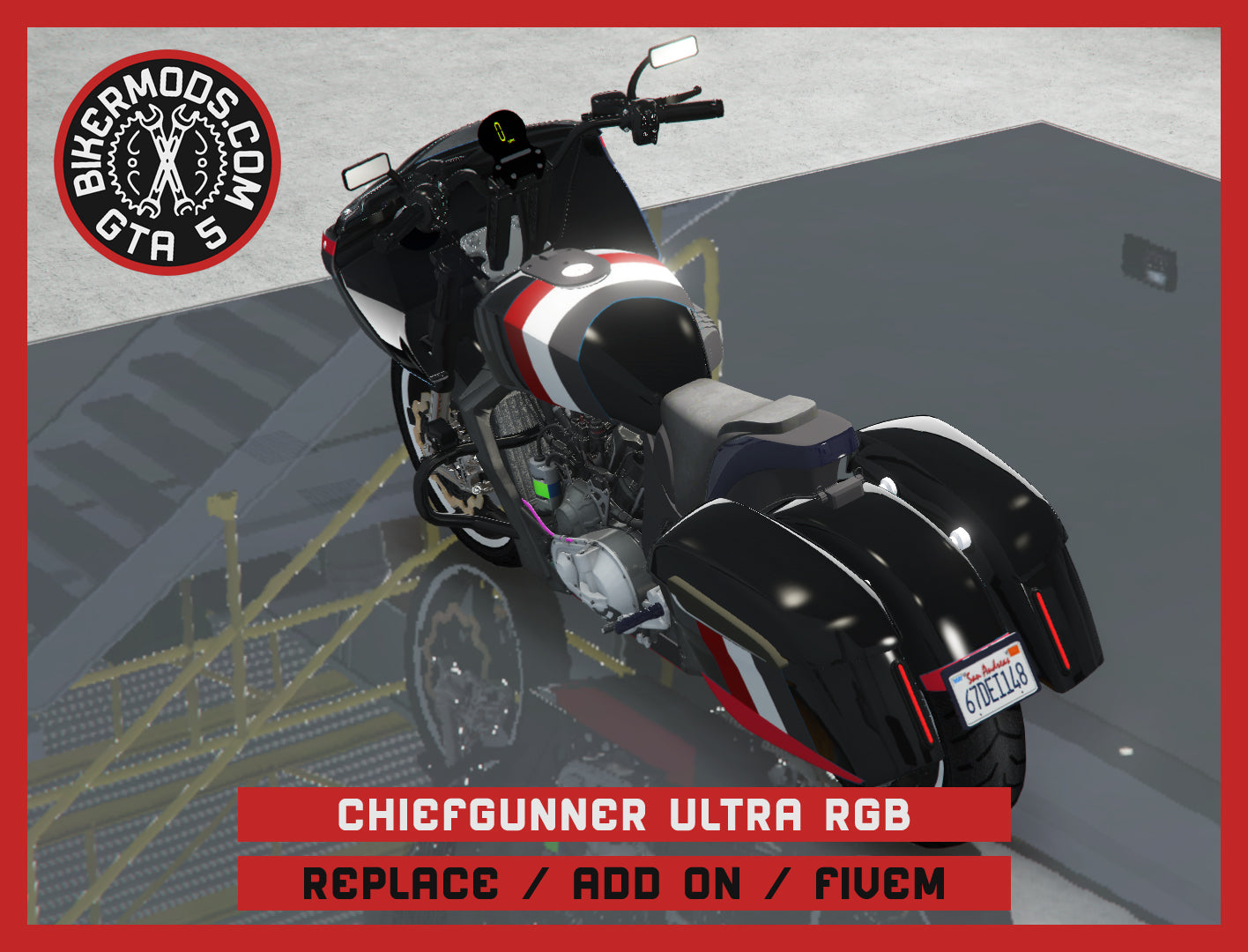 Chiefgunner Ultra - RGB Animated Parts (Replace / Add On / FiveM) 333k Poly