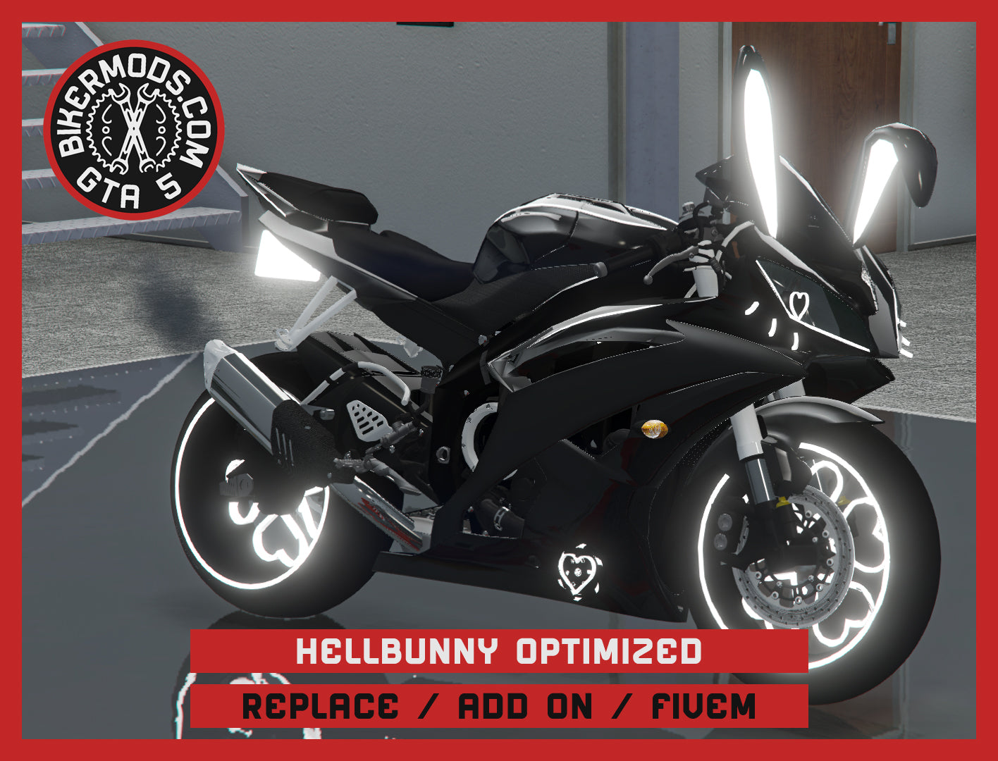 Hellbunny Bike Optimized (Replace / Add On / FiveM) 250k Poly