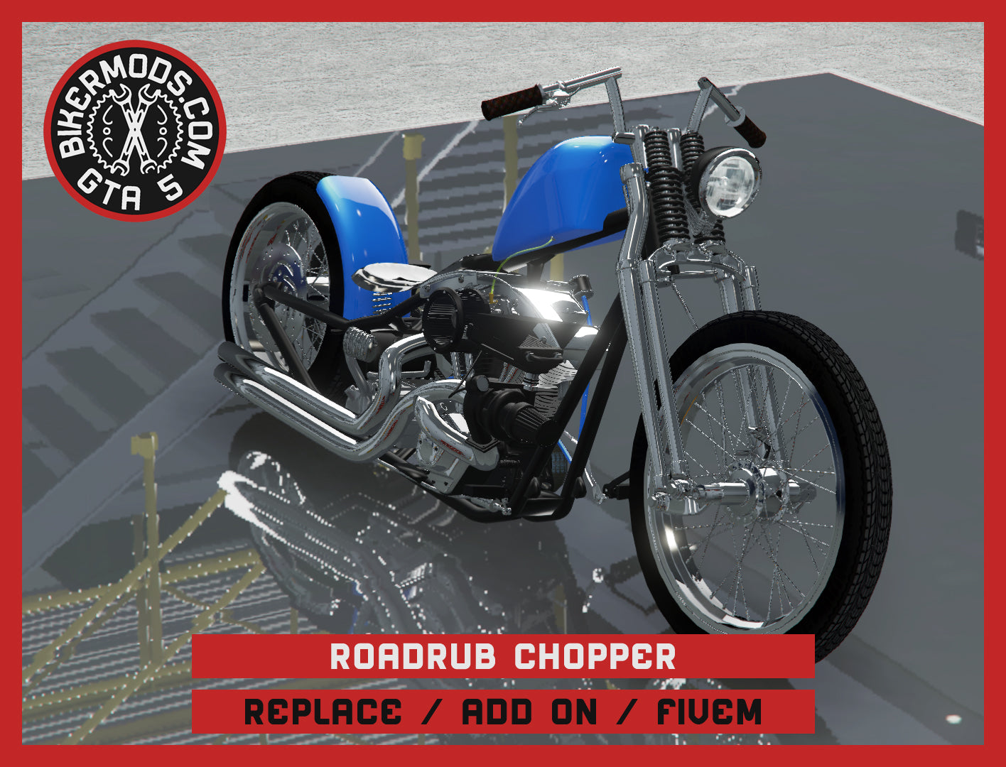Roadrub Chopper (Replace / Add On / FiveM) 393k Poly