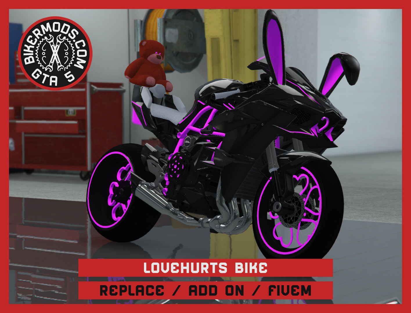 Lovehurts Bike (Replace / Add On / FiveM) 209k Poly