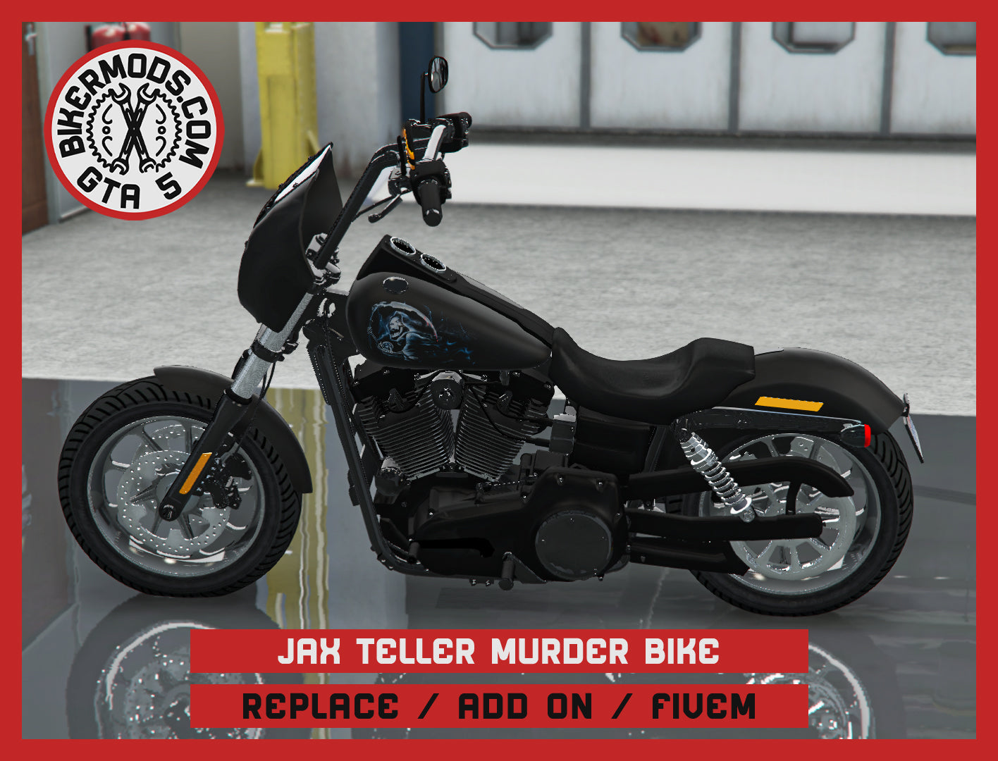 Jax Teller Style Murder Bike Sons of Anarchy SOA (Replace / Add On / FiveM) 213k Poly