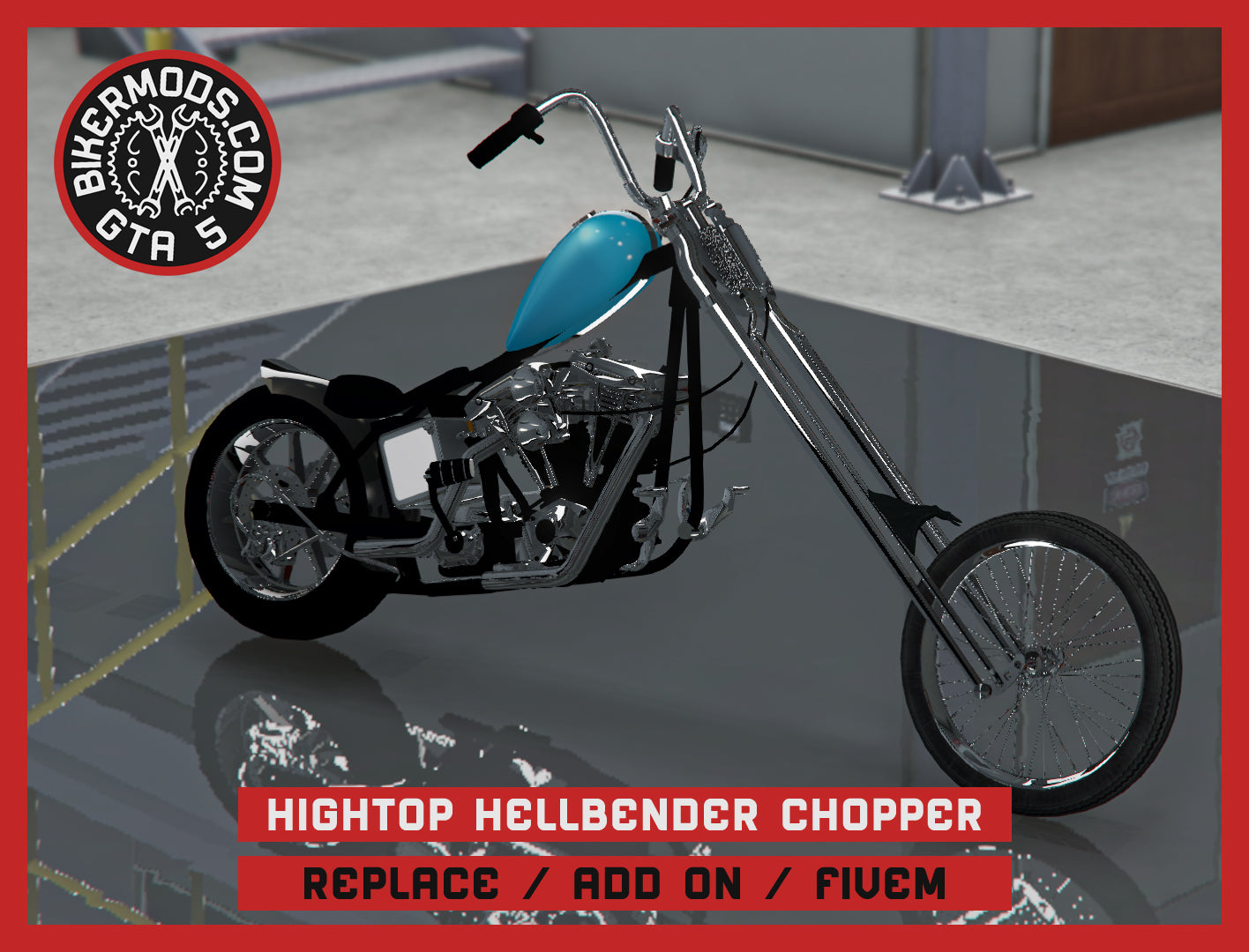 Hightop Hellbender Chopper (Replace / Add On / FiveM) 313k Poly