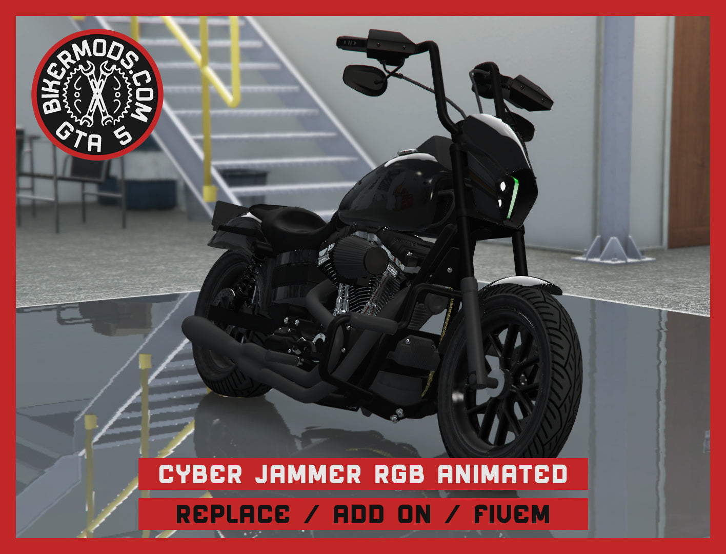 Cyber Demon Jammer - RGB Animated (Replace / Add On / FiveM) 224k Poly