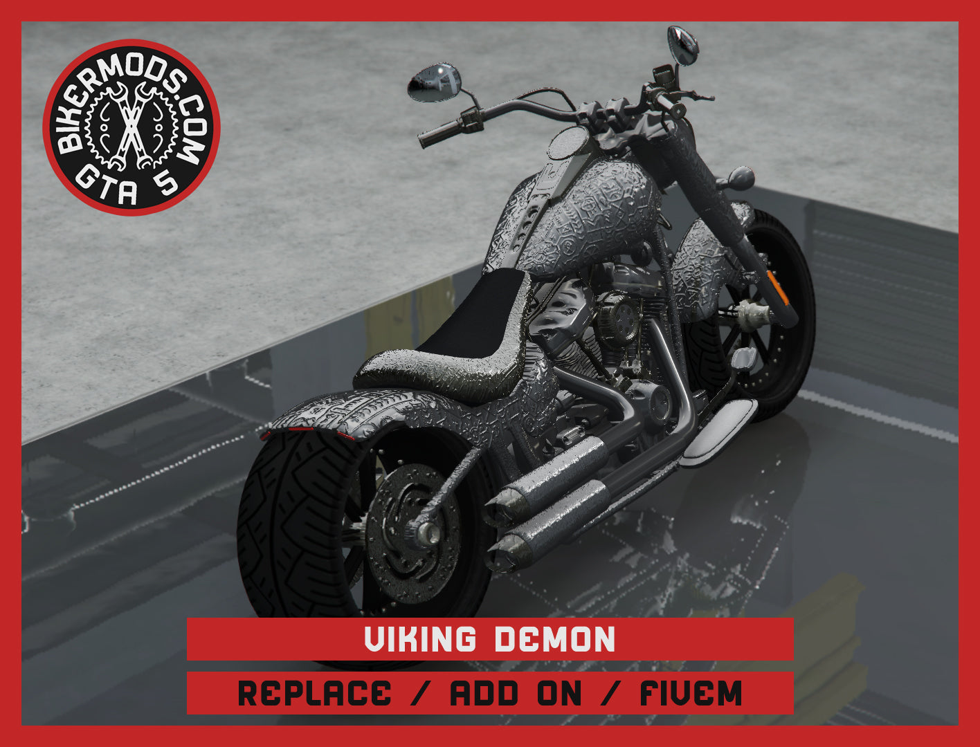 Viking Chrome Demon (Replace / Add On / FiveM) 236k Poly