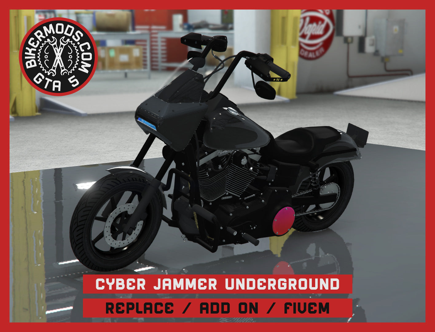 Cyber Demon Jammer Underground - RGB Animated (Replace / Add On / FiveM) 222k Poly