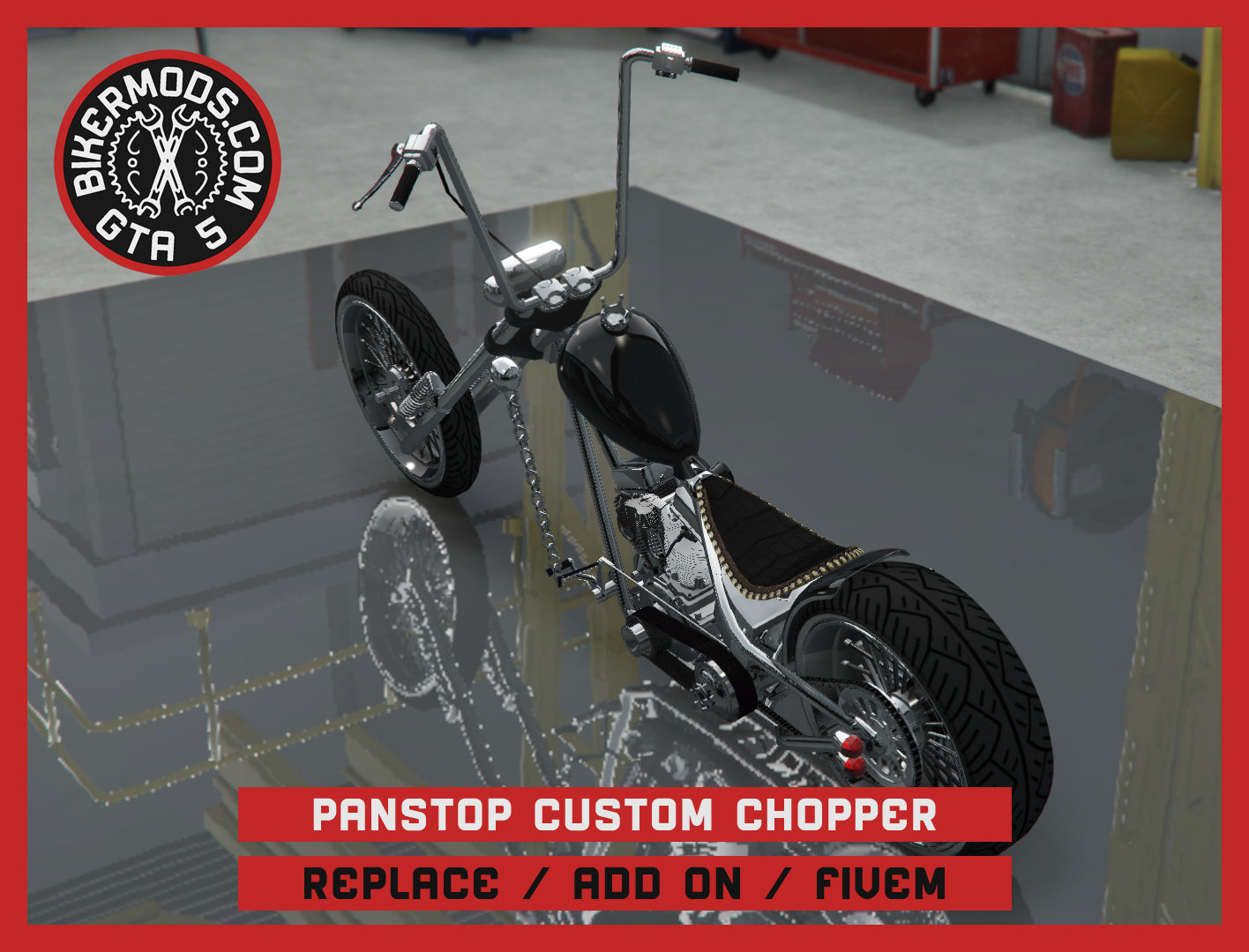 Panstop Custom Chopper (Replace / Add On / FiveM) 200k Poly