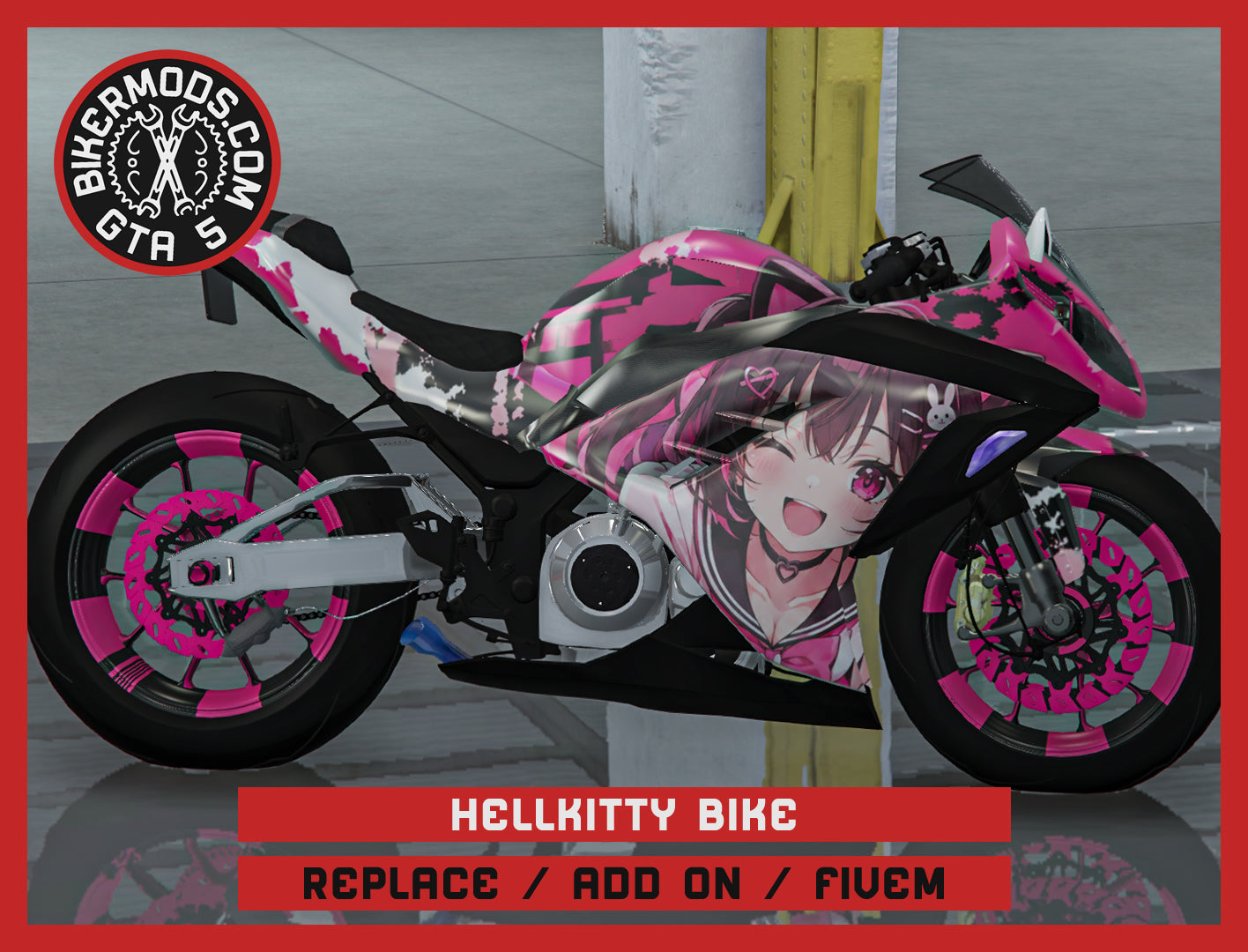 Hellkitty Bike (Replace Add On FiveM) 396k Poly