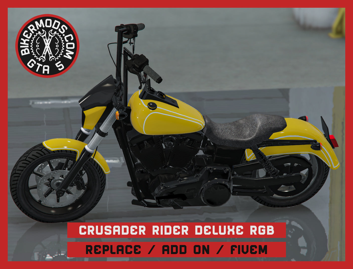 Crusader Rider Deluxe Animated RGB (Replace / Add On / FiveM) 135k Poly